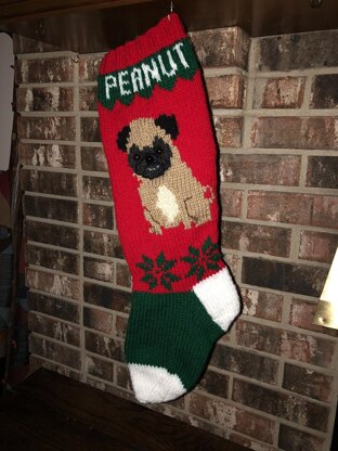 Pug Christmas Stocking