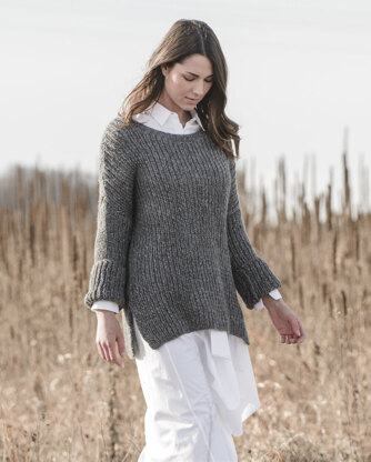 Preston Pullover in Blue Sky Fibers Techno - 20177 - Downloadable PDF