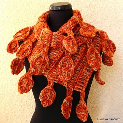 Chunky Scarf "Autumn Leaves"