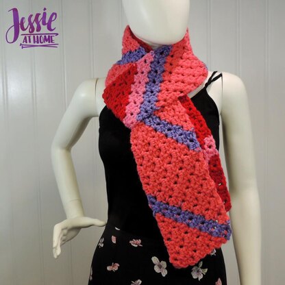 Scarf Squared Half Double Crochet (hdc) C2C