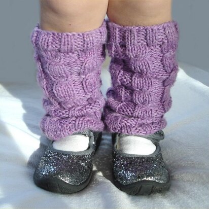 Kid's Cabled Legwarmers