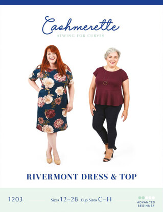 Cashmerette Rivermont Dress & Top 1203 - Paper Pattern, Size 12 - 28