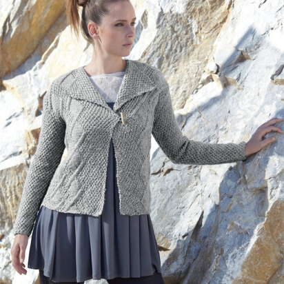 Woman's Jacket in Sirdar Wool Rich Aran - 7187 - Downloadable PDF