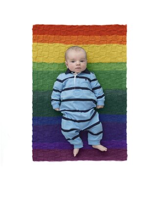 Checkered Baby Afghan in Lion Brand Mandala Baby - Downloadable PDF