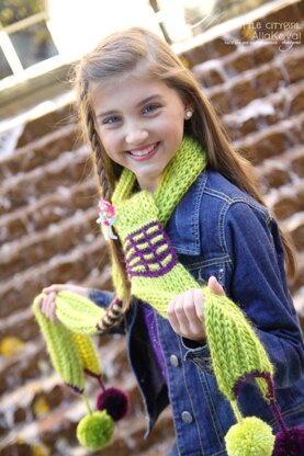 Paint The Town Hand Knitted Scarf