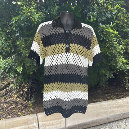 Granny Stitch Mens Polo Shirt