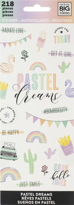 Happy Planner Sticker Sheets 8/Pkg - Pastel Dreams, 218/Pkg
