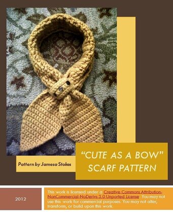 "Cute as a Bow" Scarf Pattern