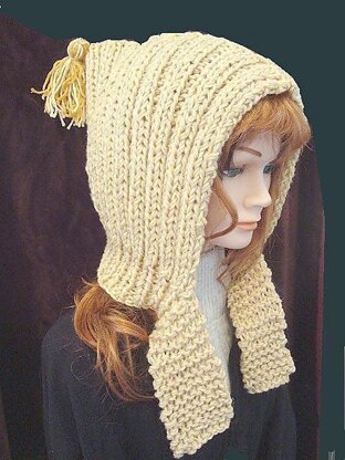 415 RIB KNIT HOOD