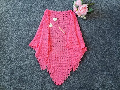 Crochet Adrienne Vintage Shawl Pattern