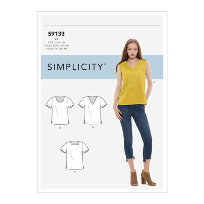 Simplicity Misses' Tops S9133 - Sewing Pattern