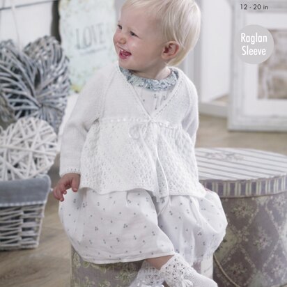 Matinee Coat Bonnet Bootees & Mittens in King Cole Baby 4Ply - 4944 - Downloadable PDF