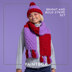 Bright and Bold Stripe Set - Free Hat & Scarf Knitting Pattern for Women in Paintbox Yarns Wool Blend Super Chunky