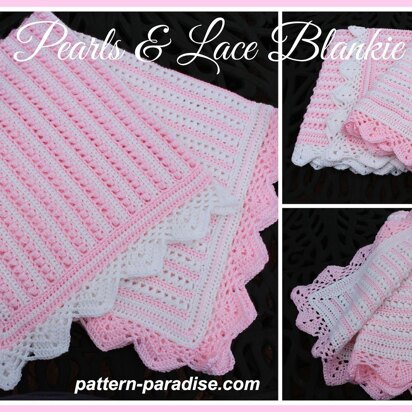 Pearls & Lace Blankie PDF 14-135