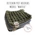 Pattern kitchen pot holder "waffle" model crochet