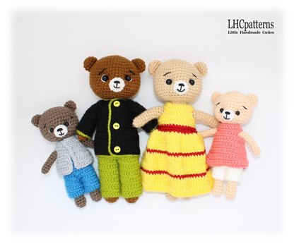 Bear Family Crochet Pattern