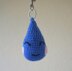 Crochet pattern keychain raindrop Rainy