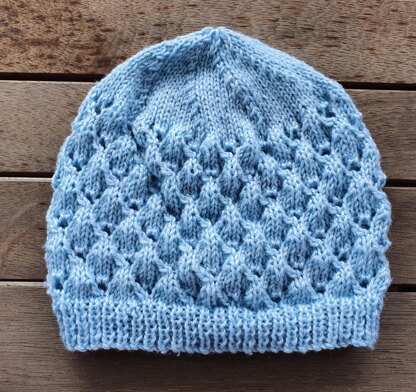 Mindy - lace stitch beanie