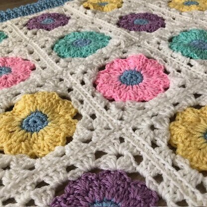 Pastel Posies Baby Blanket