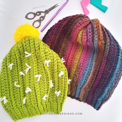 Slouchy Cactus Beanie