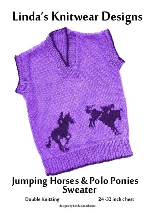 Jumping horses and Polo Ponies sweater