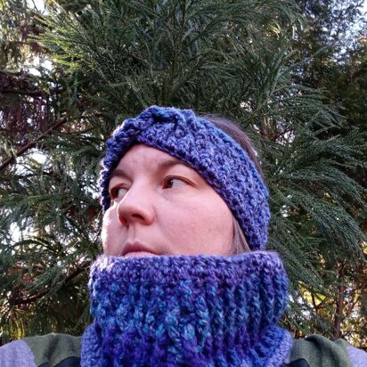 Cascade Ear Warmer and Cowl