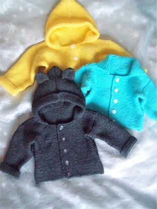 Easy Hooded Jacket Baby Cardigan Beginners  BB001