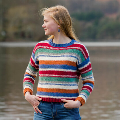 The Fibre Co. All Stripes Sweater (Aran) PDF