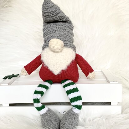 Pattern: christmas gnome, knitting pattern, DIY christmas decor, scandinavian elf, christmas gift, crimble gnome