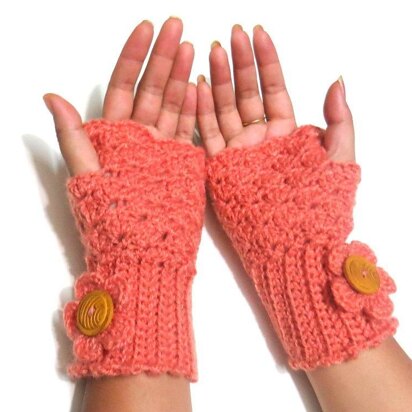 Fingerless mittens shell design