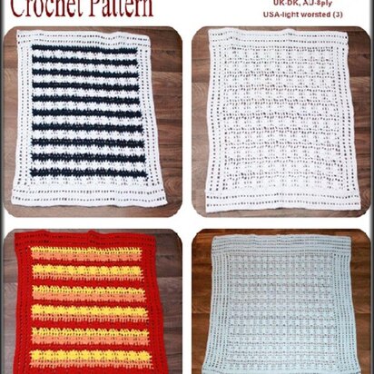 Baby Blanket Crochet Pattern #334