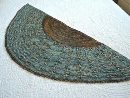 Rose harbour shawl