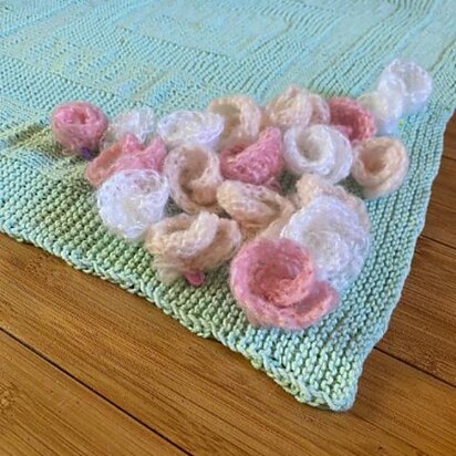 Baby Blanket with roses