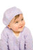 Matinee Jacket & Hat in DY Choice Baby Joy DK Print - DYP153