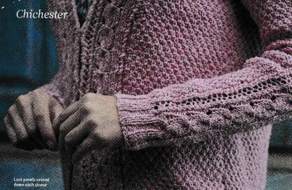 Moss Stitch and Lace Cardigan