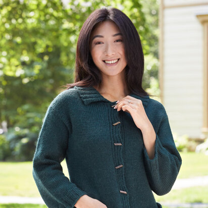 1133 Bedford - Cardigan Knitting Pattern for Women in Valley Yarns Becket
