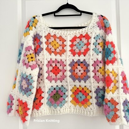 Granny Square Mohair sweater