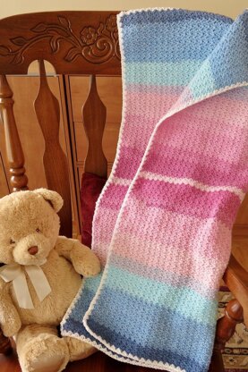 Pink & Blue Baby Bliss Blanket