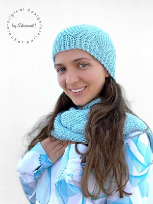 AQUA knit-look beanie