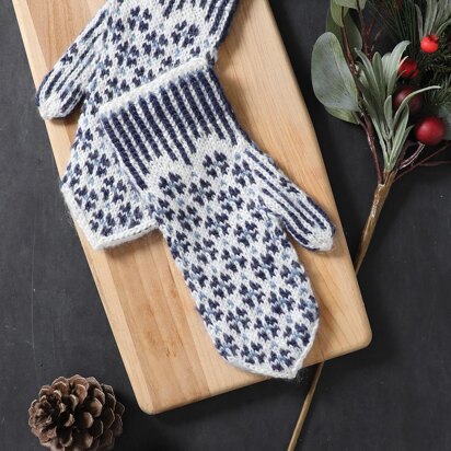 Sweet Alyssum Mittens - knitting pattern