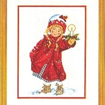 Eva Rosenstand Girl With Candle Cross Stitch Kit