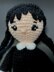 Wednesday amigurumi doll