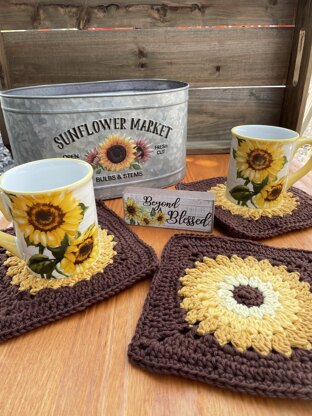 Boho Sunflower Trivet