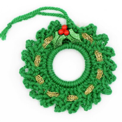 Knitted Wreath Ornament