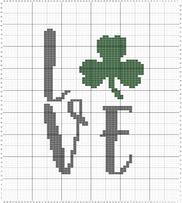 St. Patrick's Knit Shamrock Pillow Cover