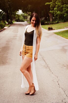 Long Summer Crochet Duster