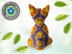 Chino The Cat with African Flowers