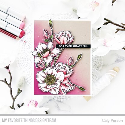 My Favorite Things Cling Rubber Stamps - Magnolia Blossoms