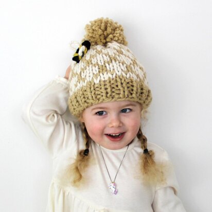 Little Bee Hat - knitting pattern