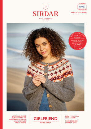 Cardigan in Sirdar Girlfriend - 10057 - Leaflet